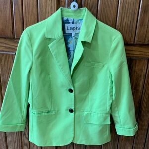Lapis lime green blazer Size M
